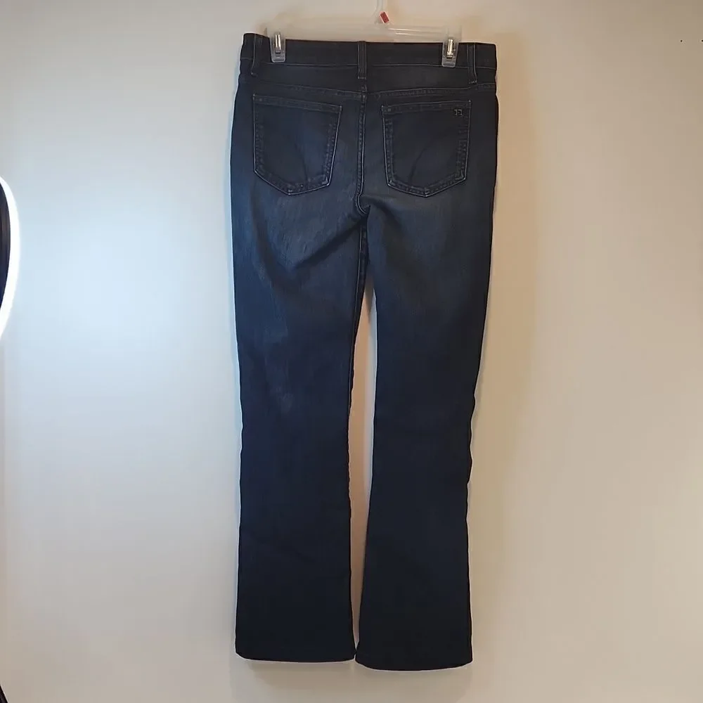Joe's Jeans Mid Rise Boot Cut Dark Wash Blue Jeans Women's Sz W 28 EUC NICE! - Picture 10 of 16